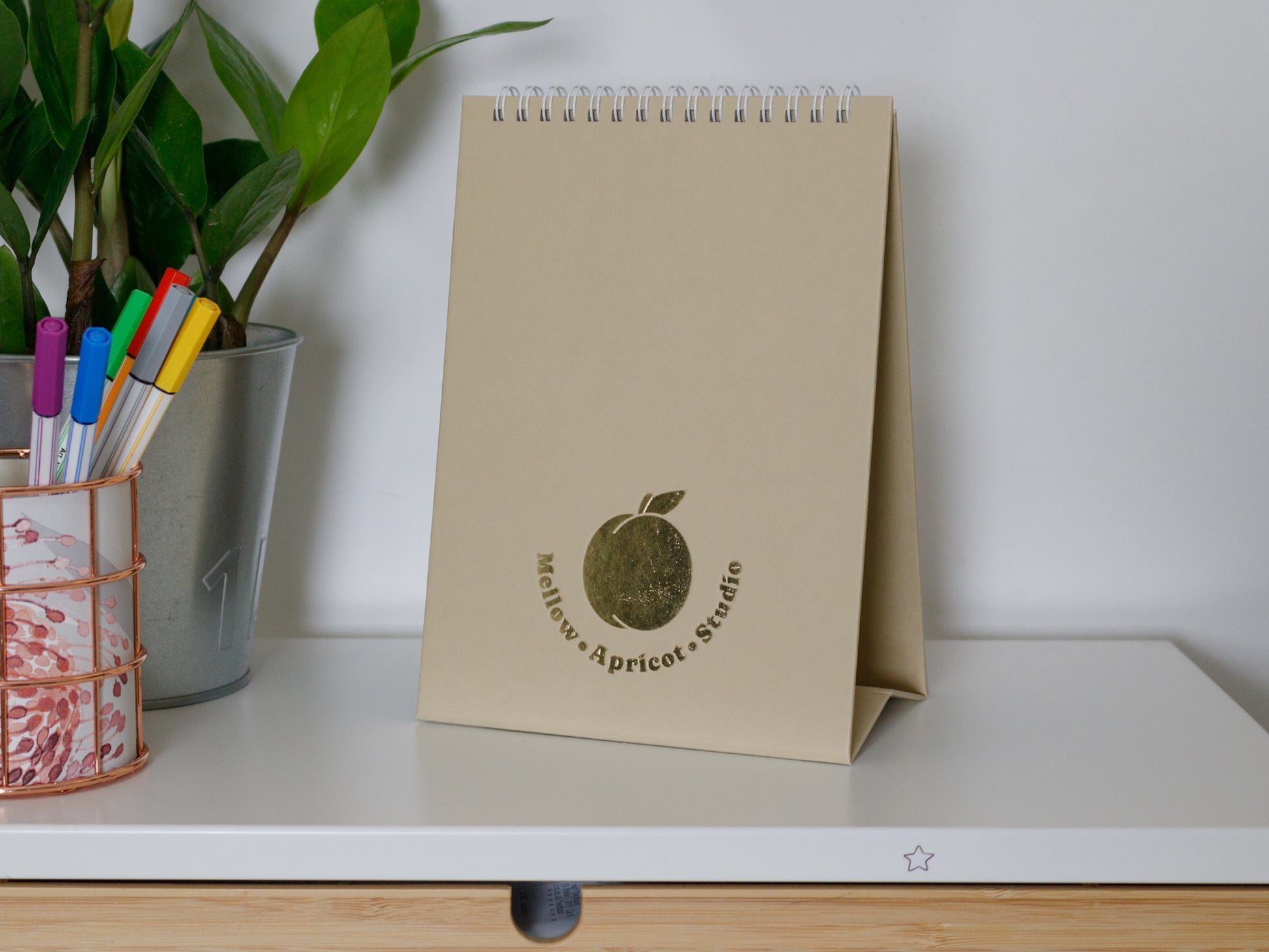 2026 Colourful Desk Calendars -  Calendar Stand with Logo