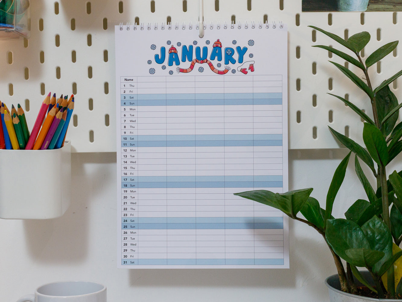 2026 Colourful Family Planner | A4 & A3
