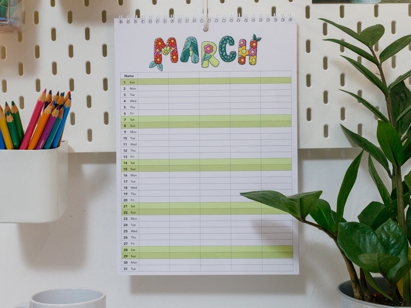 2026 Colourful Family Planner | A4 & A3
