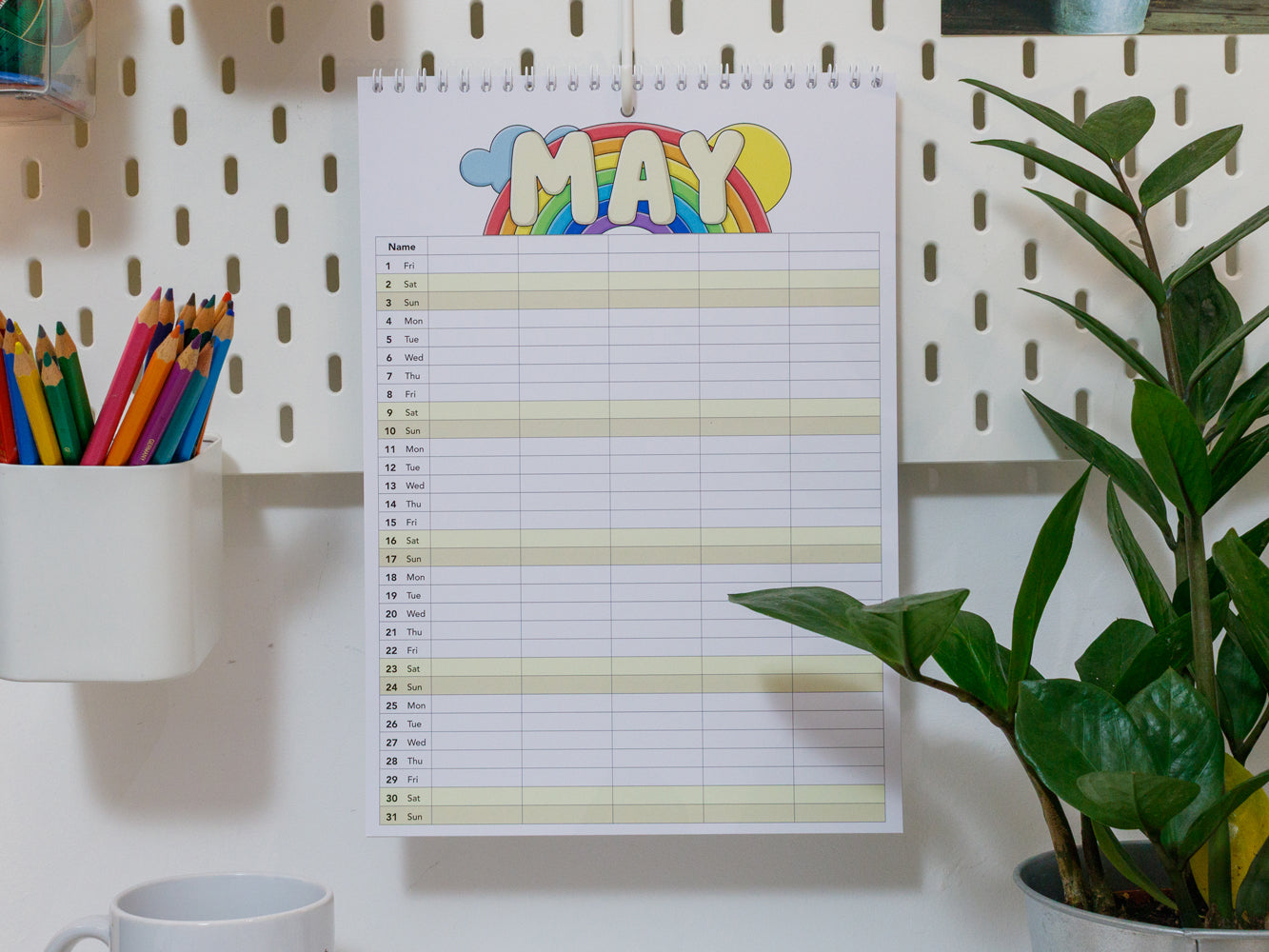 2026 Colourful Family Planner | A4 & A3