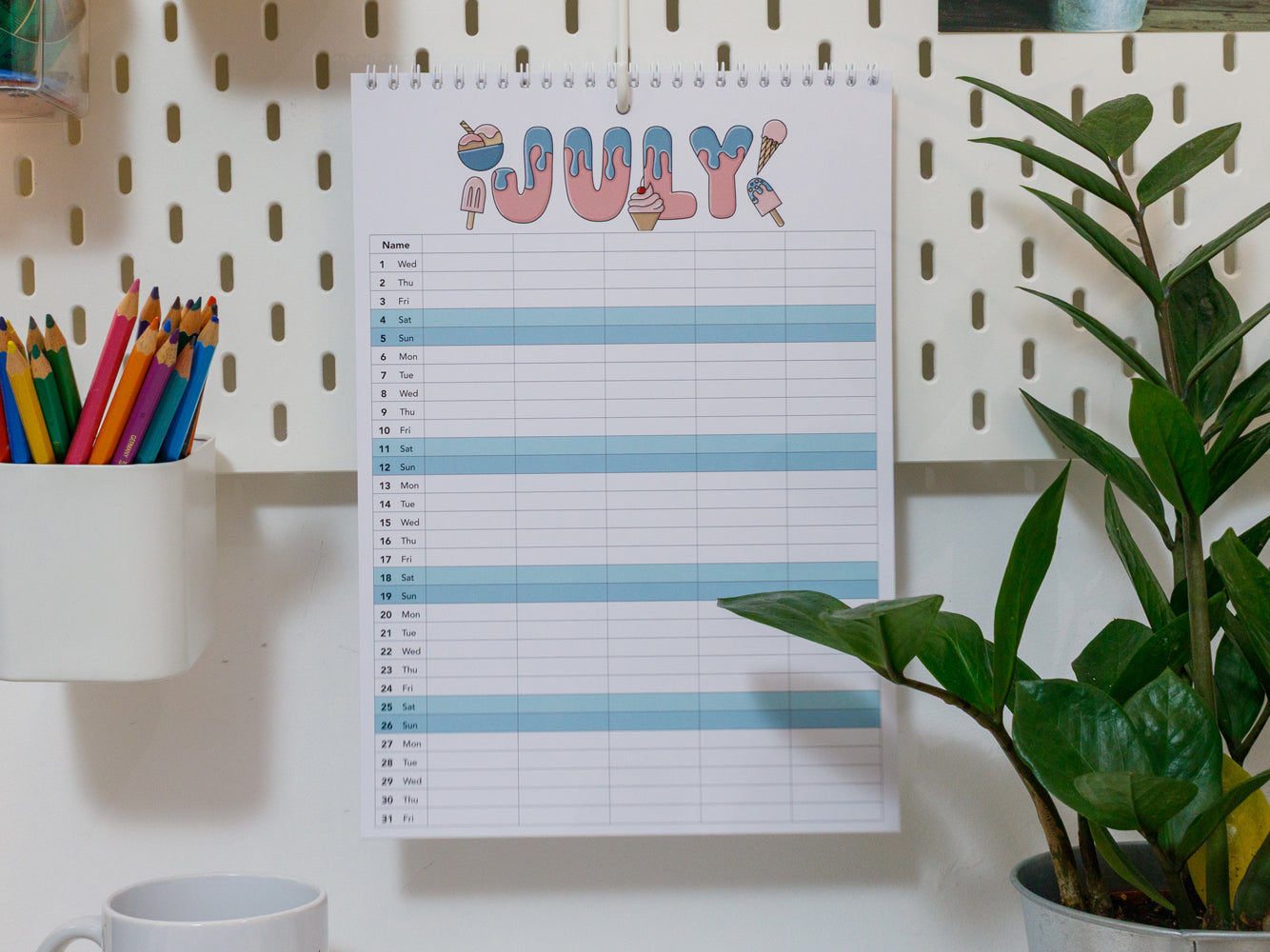 2026 Colourful Family Planner | A4 & A3