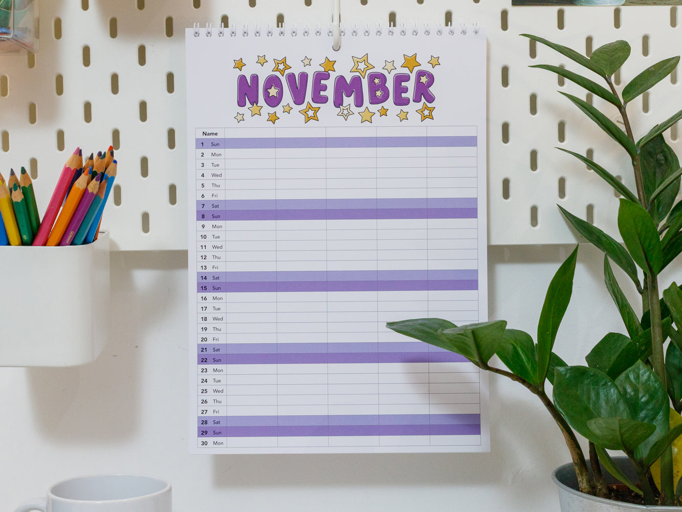 2026 Colourful Family Planner | A4 & A3