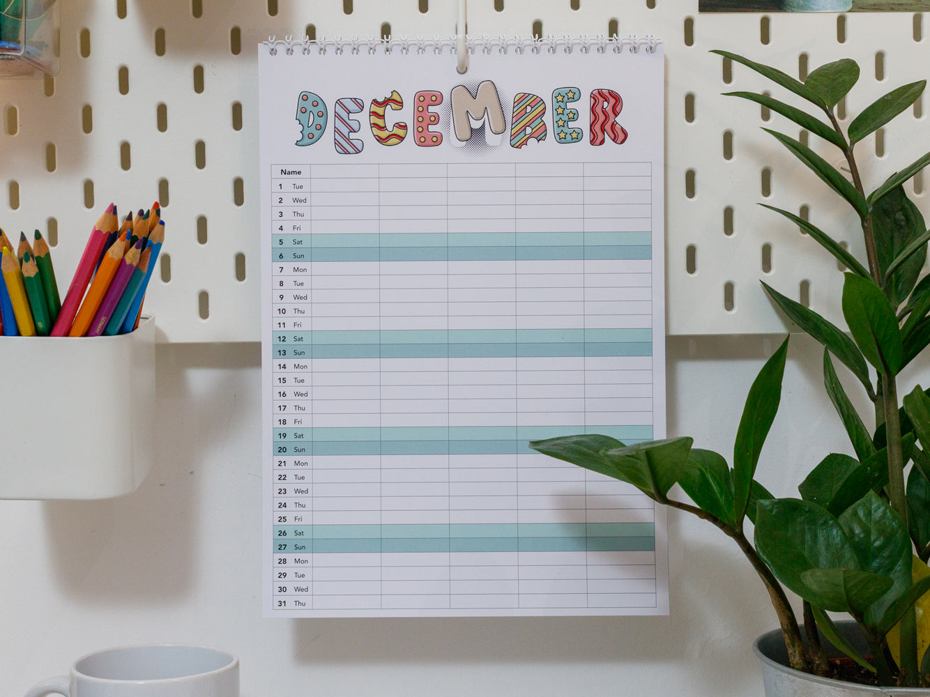 2026 Colourful Family Planner | A4 & A3