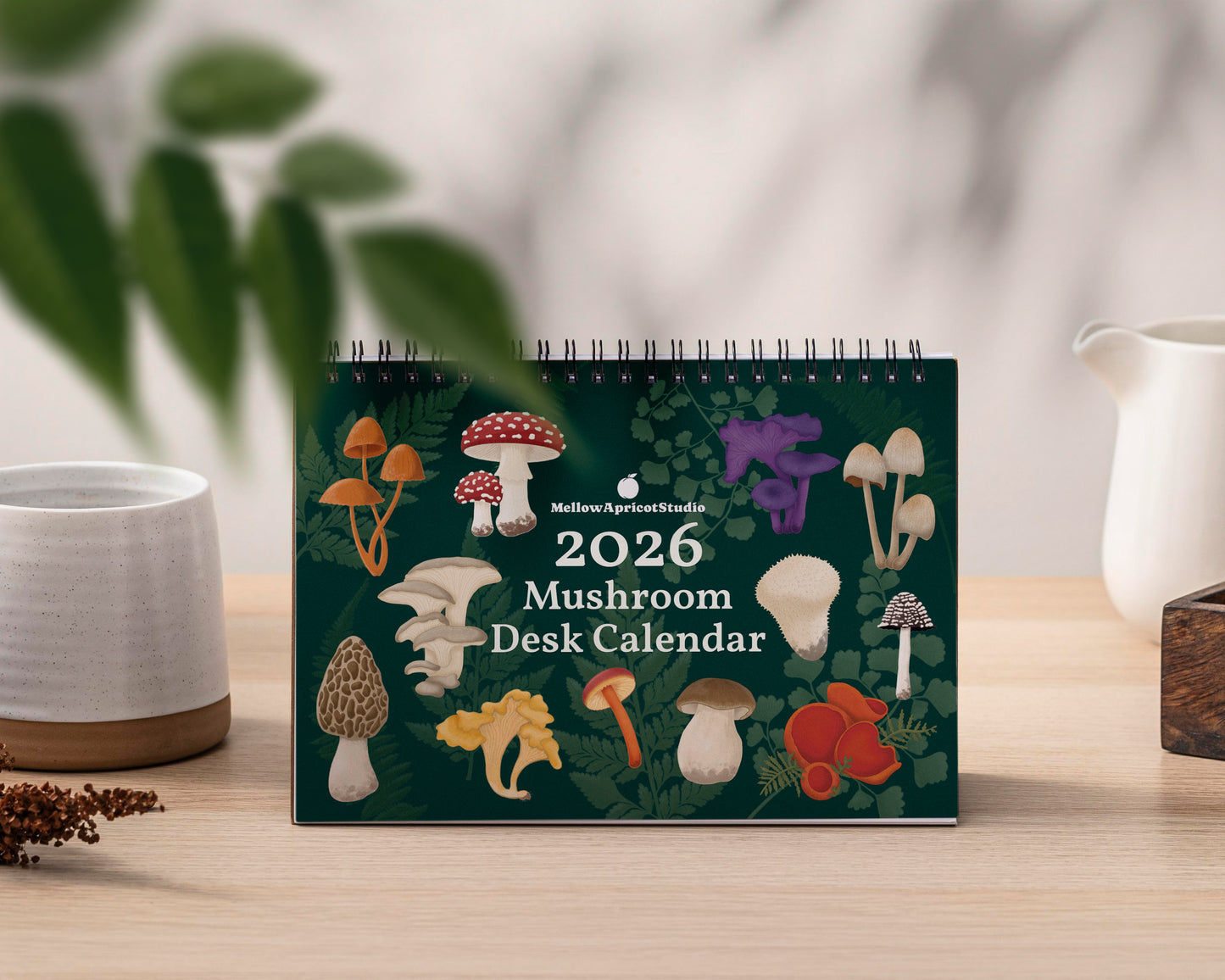 2026 Mushroom Desk Calendar - Cover