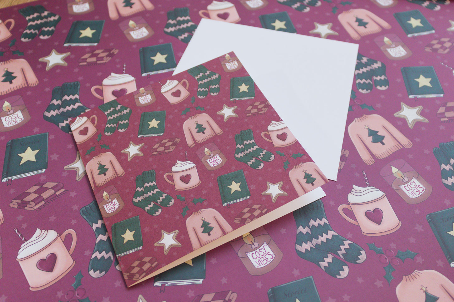 Greeting Card: Cosy Winter Pattern