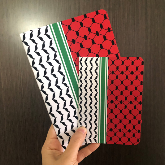 A6 & A5 Handmade Notebook with Keffiyeh Design