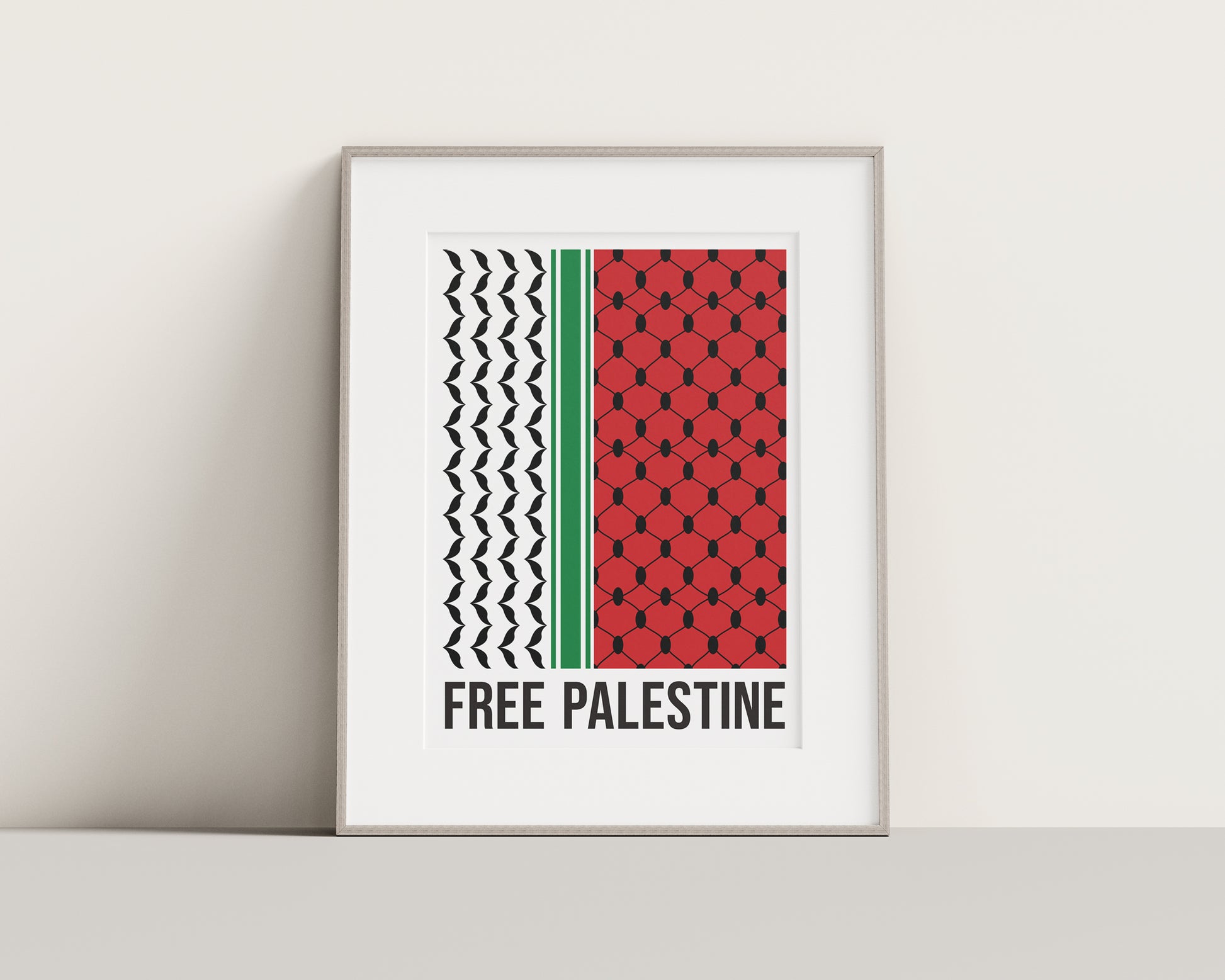 Free Palestine Wall Art - A4 Framed