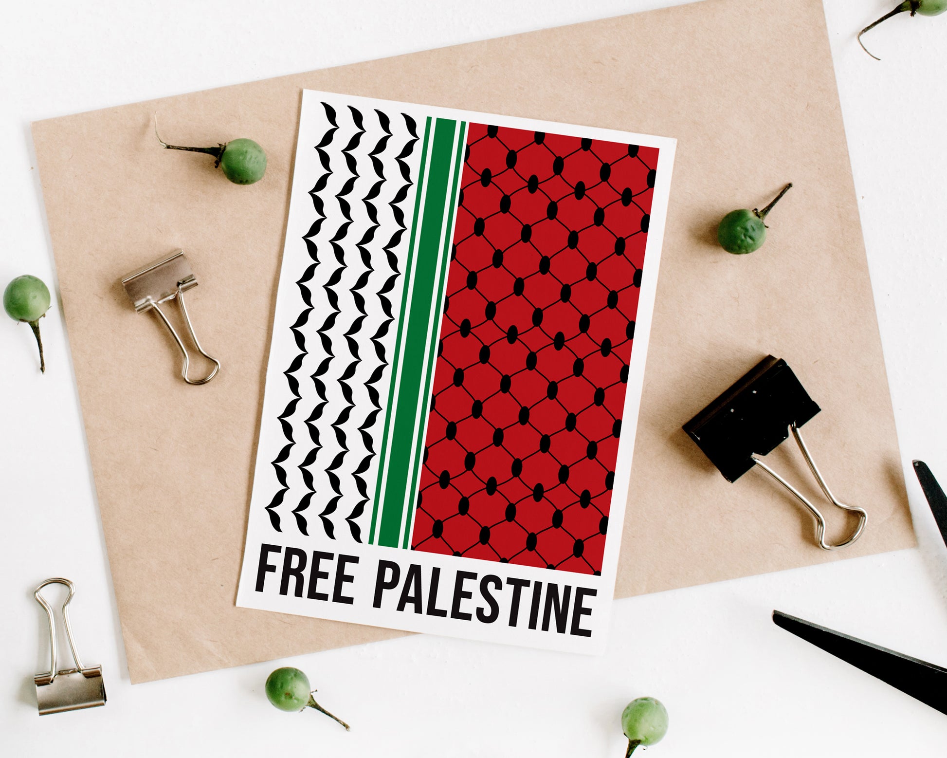 Free Palestine Wall Art - A5 Print