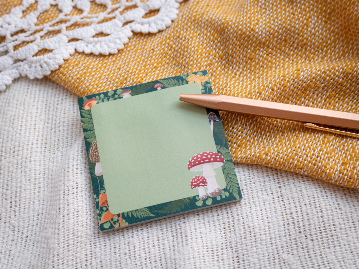 Mushroom Sticky Notes with Pen