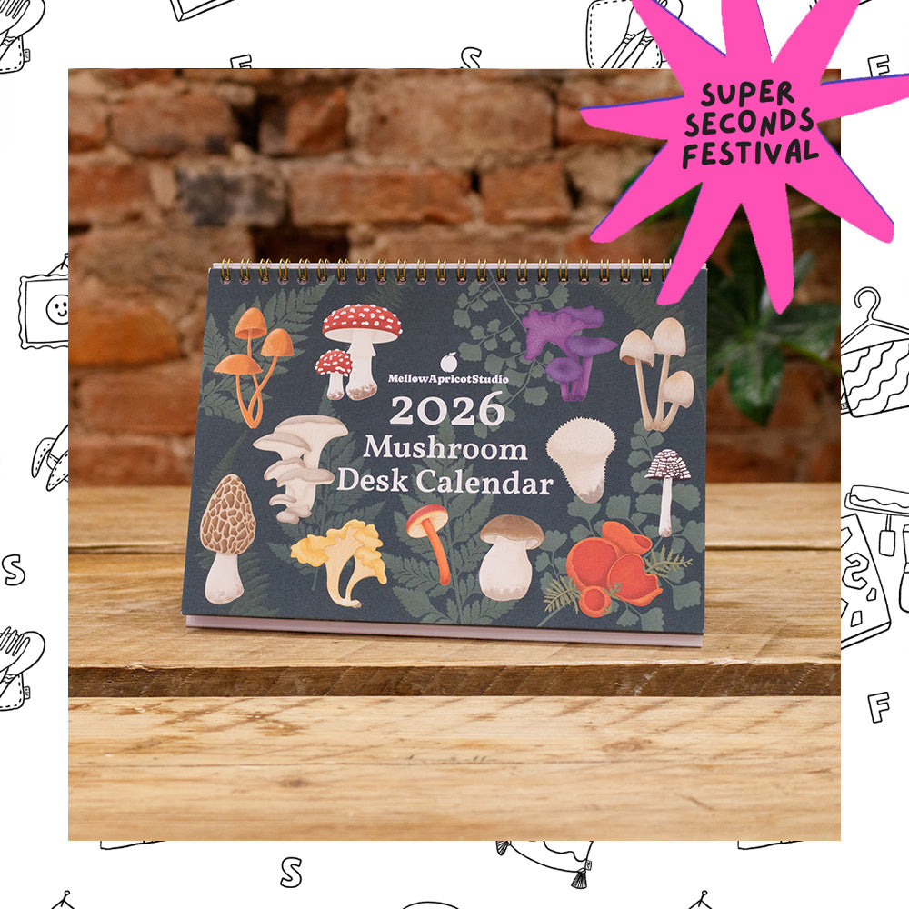 Sample Sale: 2026 Mushroom Desk Calendar