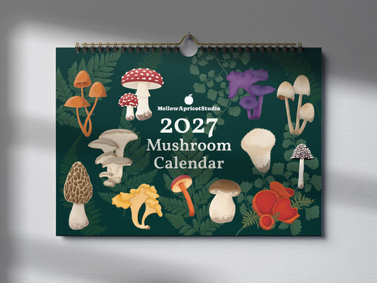 PRE-ORDER: 2027 Mushroom Wall Calendar