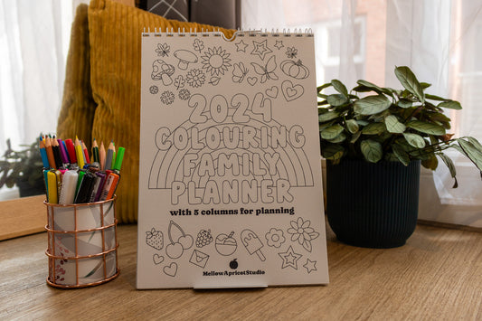 2024 Colouring Family Planner