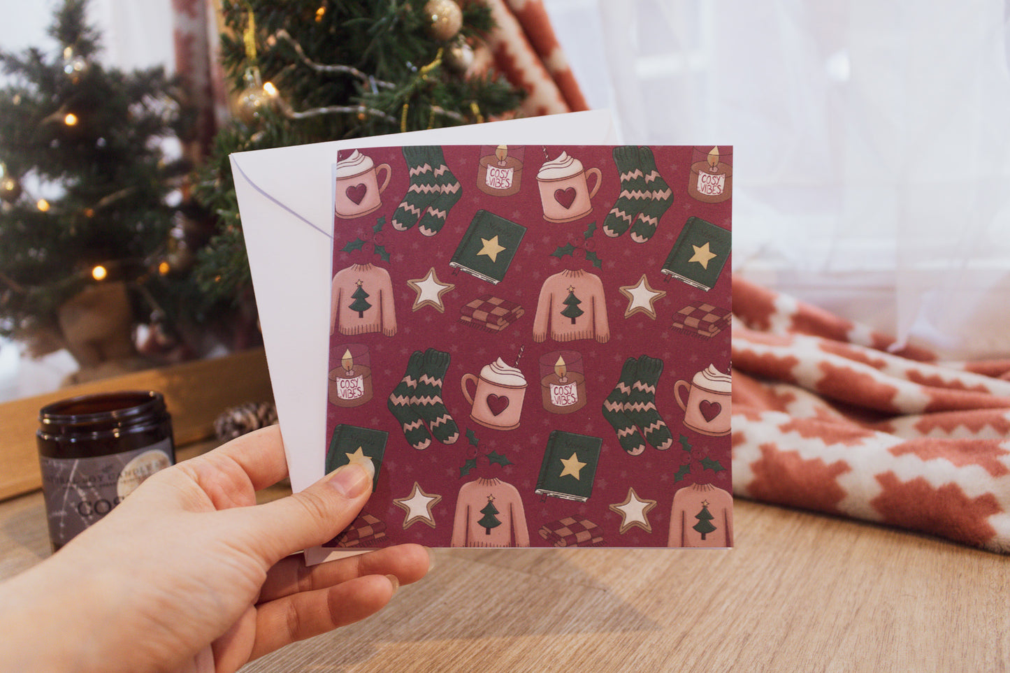 Greeting Card: Cosy Winter Pattern