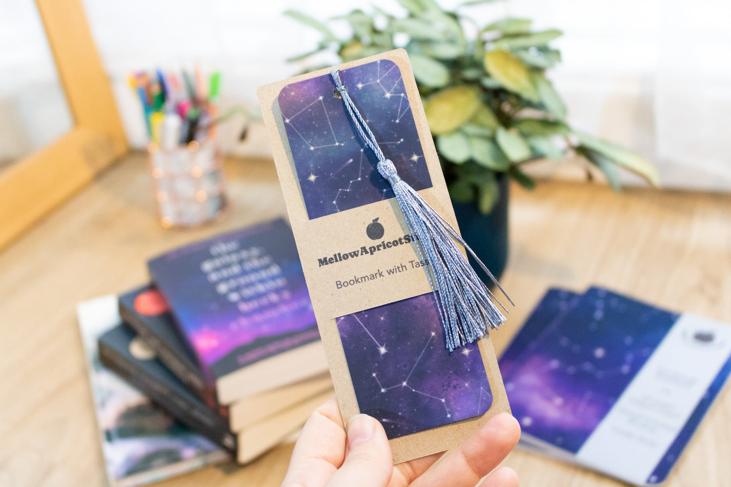 Cosmic Bookmark with Tassel