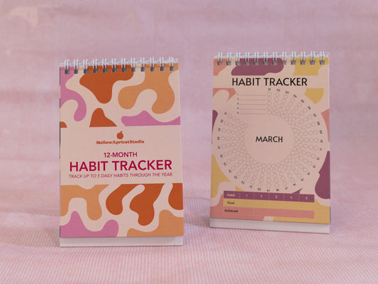 A6 Mini Desk Habit Tracker - Cover and March