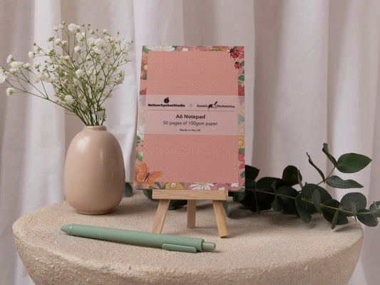 A6 Notepad With Spring Meadow Design