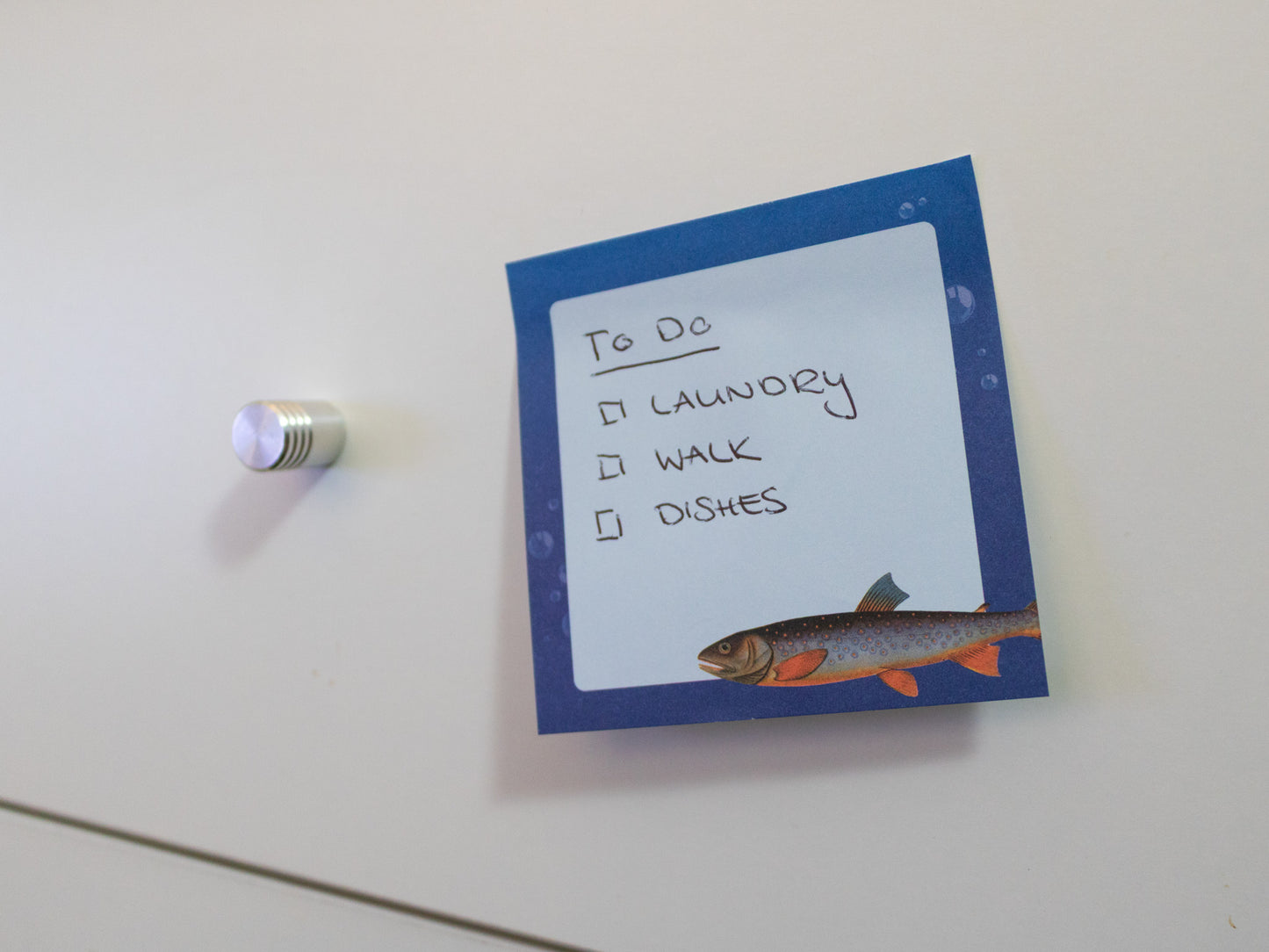 Vintage Fish Sticky Notes with to do list