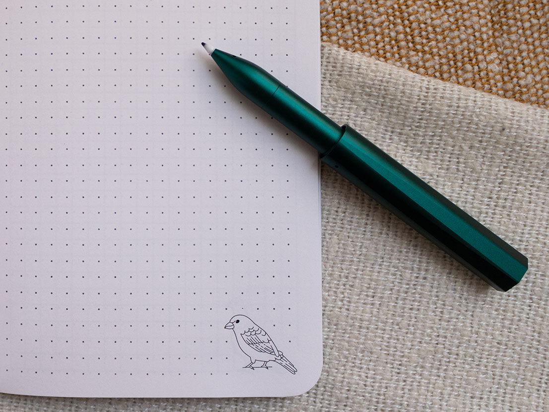 A6 Handmade Notebook with British Garden Bird Design