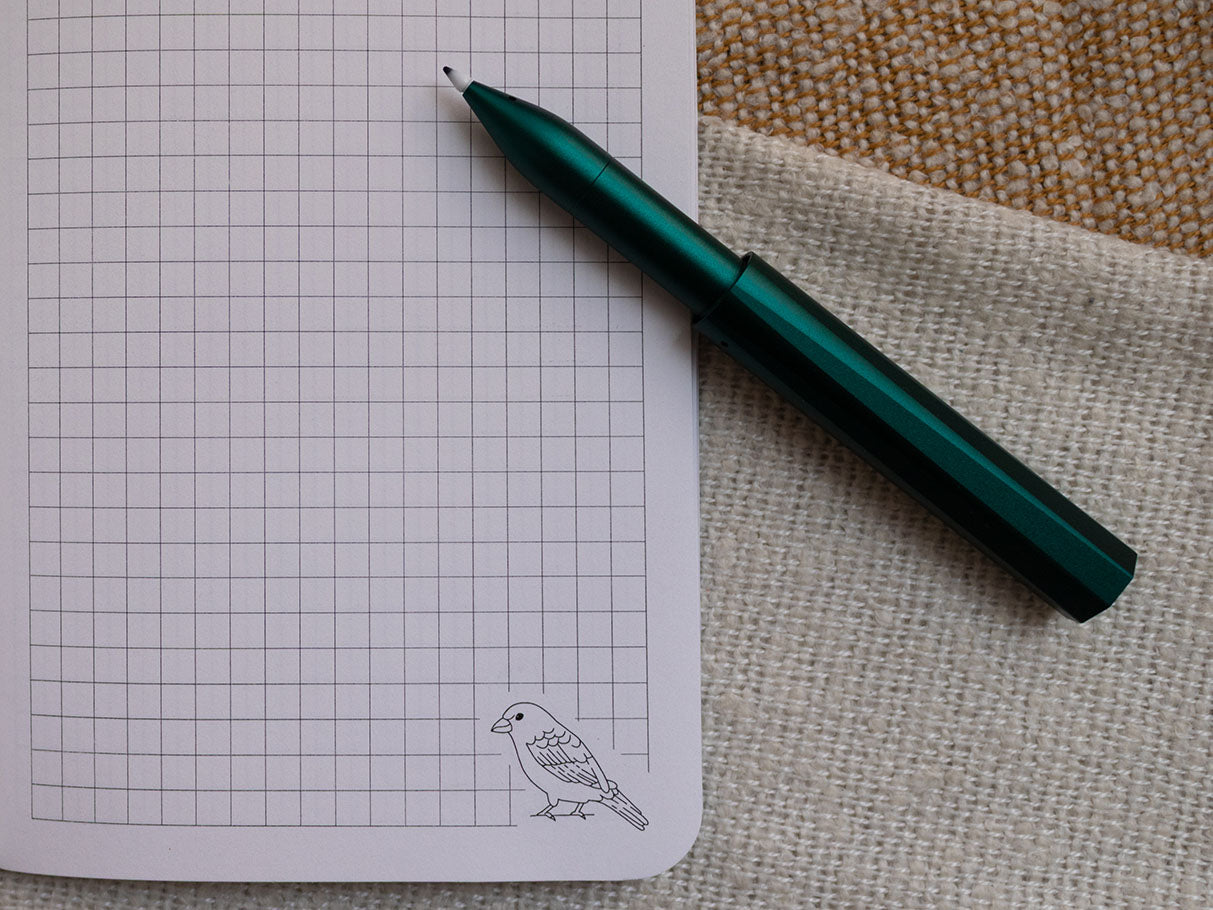 A6 Handmade Notebook with British Garden Bird Design