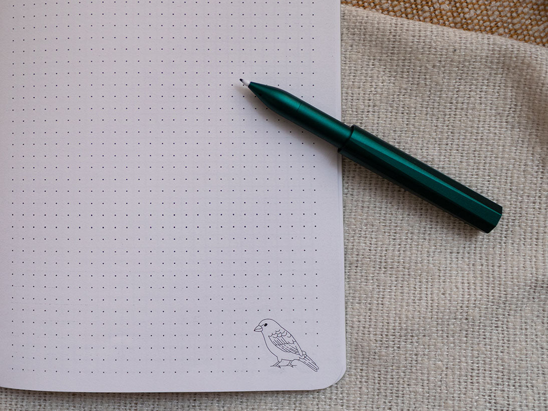 A5 Handmade Notebook with British Garden Bird Design