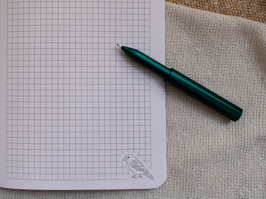 A5 Handmade Notebook with British Garden Bird Design