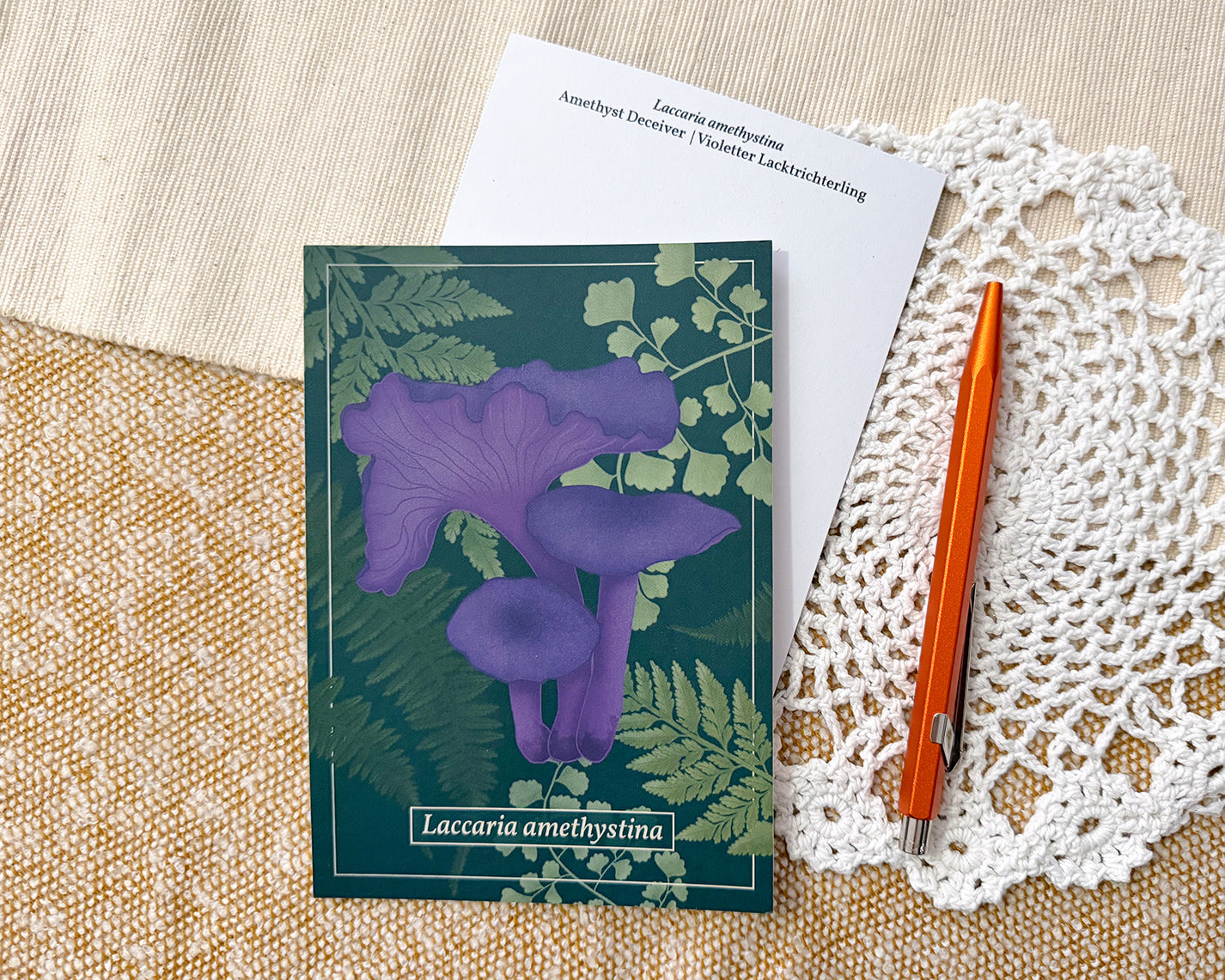 Amethyst Deceiver Mushroom Post Card