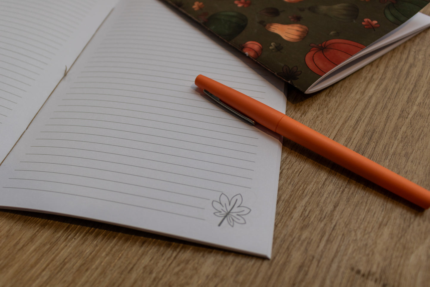 A5 Handmade Notebook with Pumpkin Design