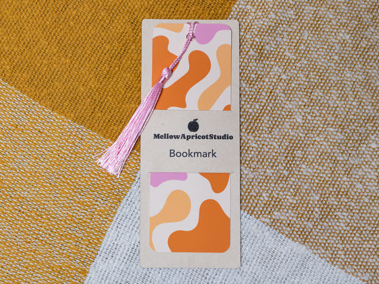 Abstract Bookmark with Tassel in packaging