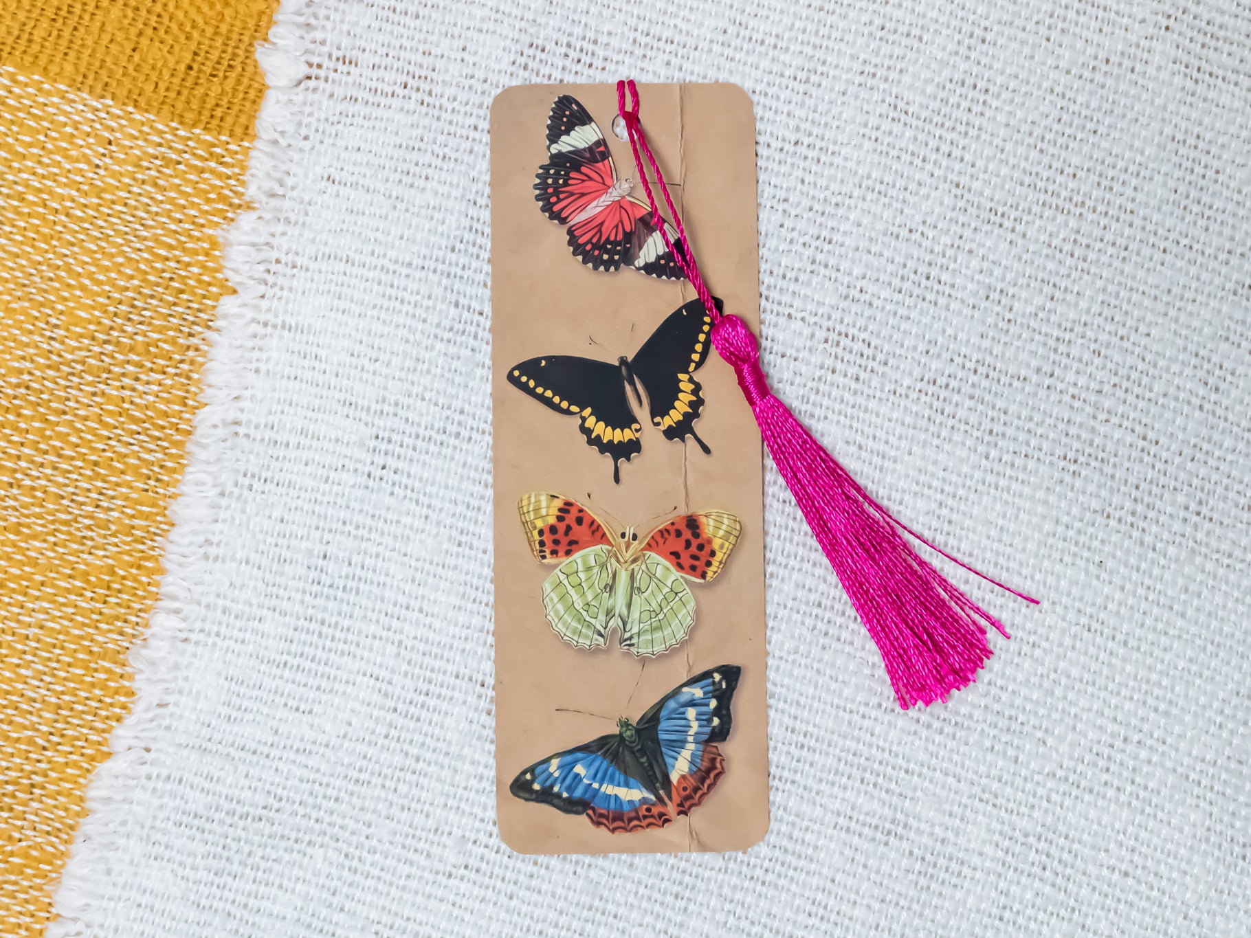 Vintage Butterfly Bookmark with Tassel