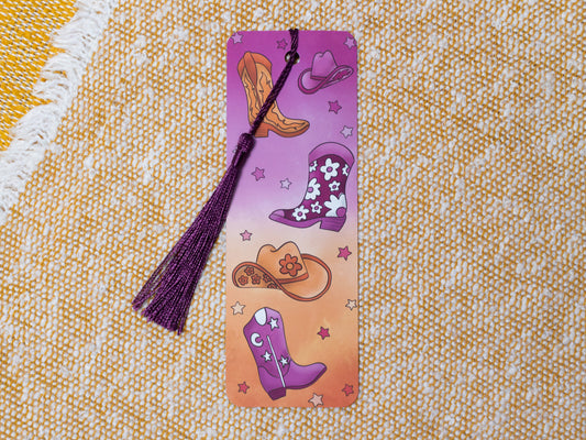 Cowgirl / Cowboy / Cowthey Bookmark with Tassel