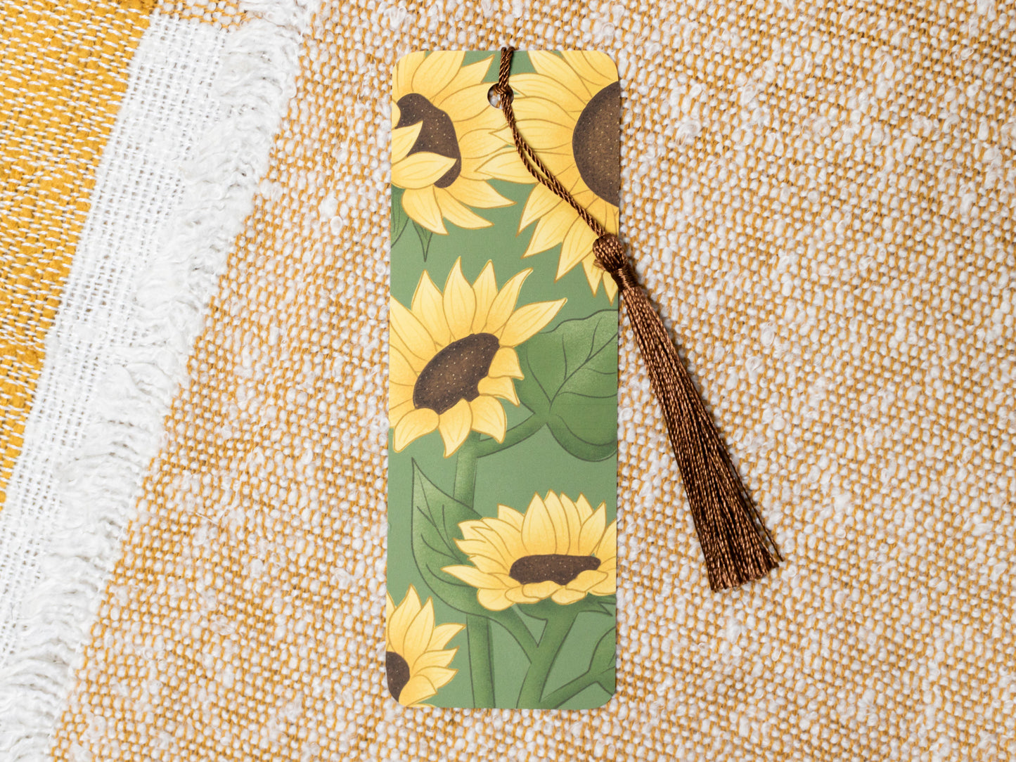 Sunflower Bookmark with Tassel