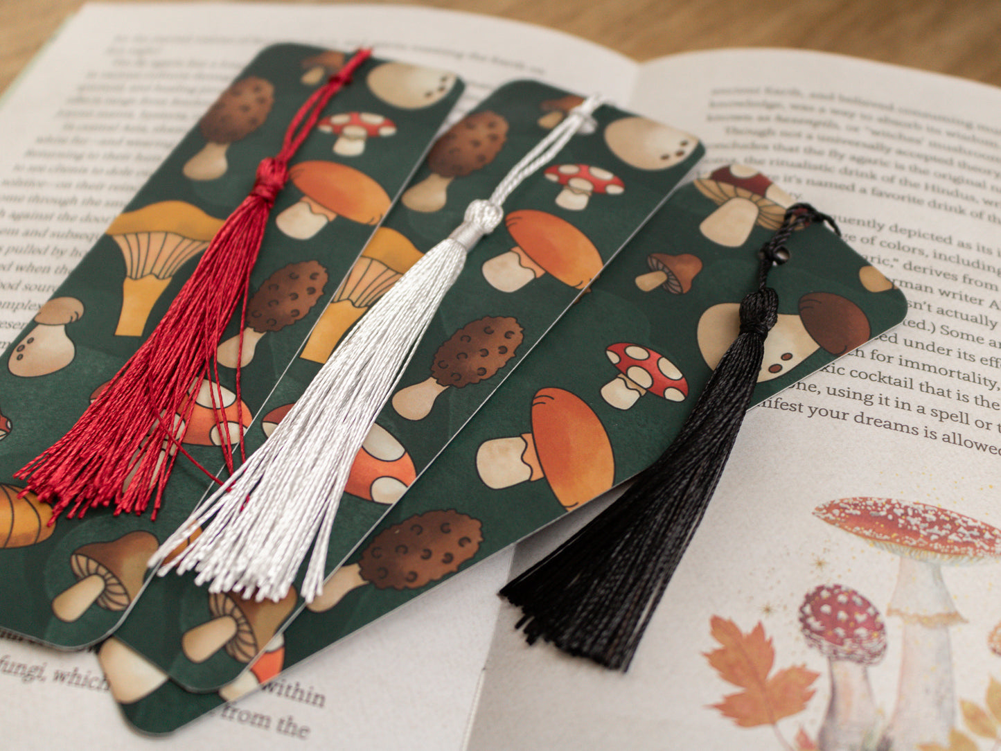 Mushroom Bookmark with Tassel