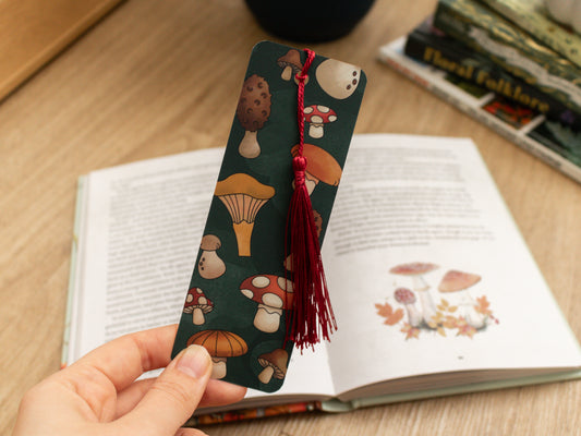 Mushroom Bookmark with Tassel
