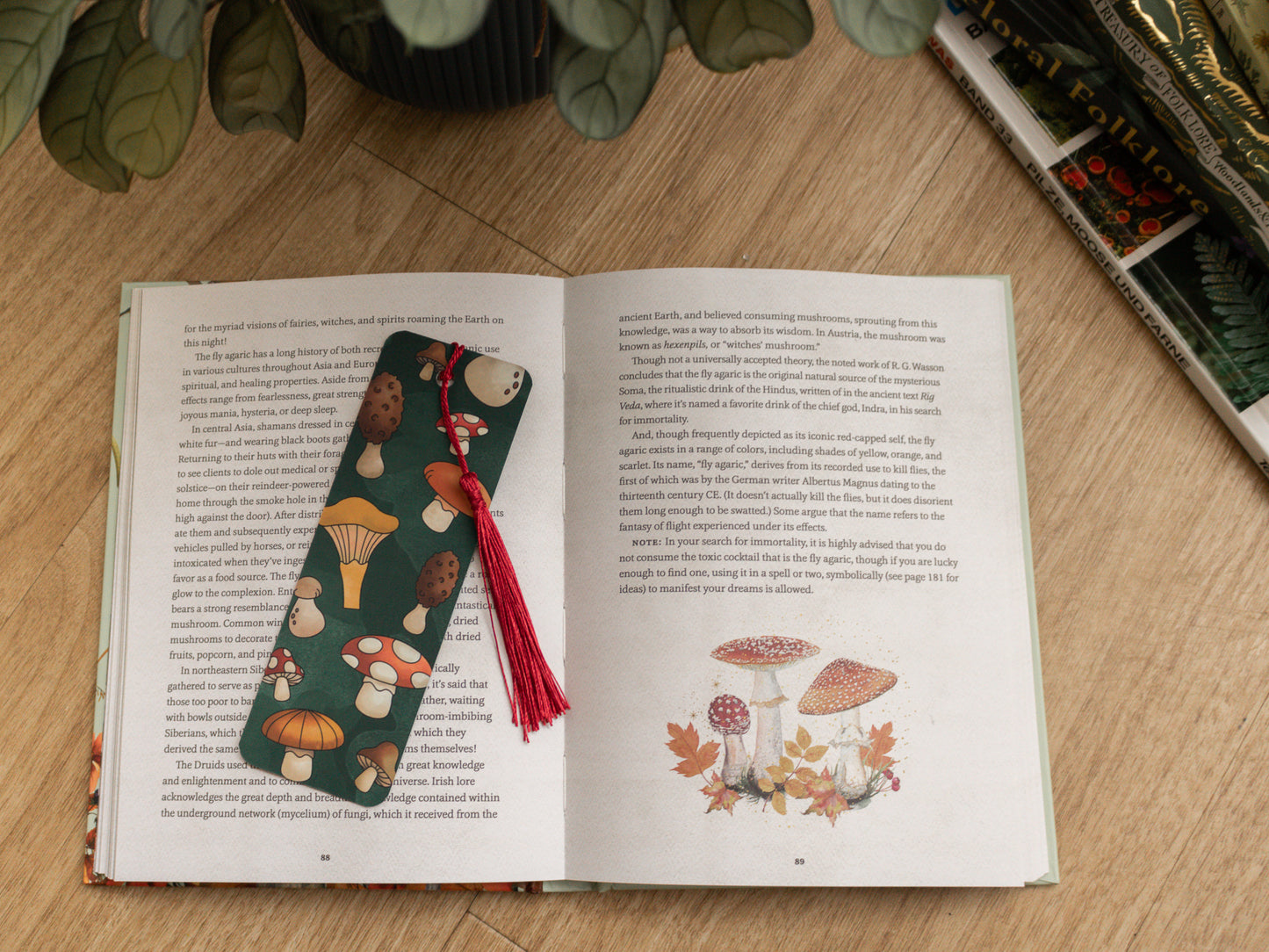 Mushroom Bookmark with Tassel