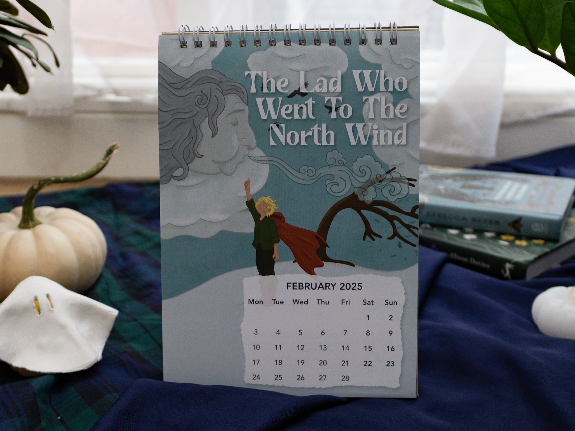 2025 Fairytale Desk Calendar - February page - The Lad Who Went To The North Wind