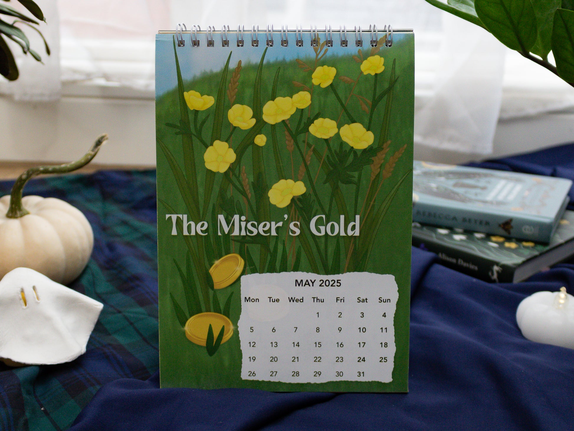 2025 Fairytale Desk Calendar - May pages - The Miser's Gold