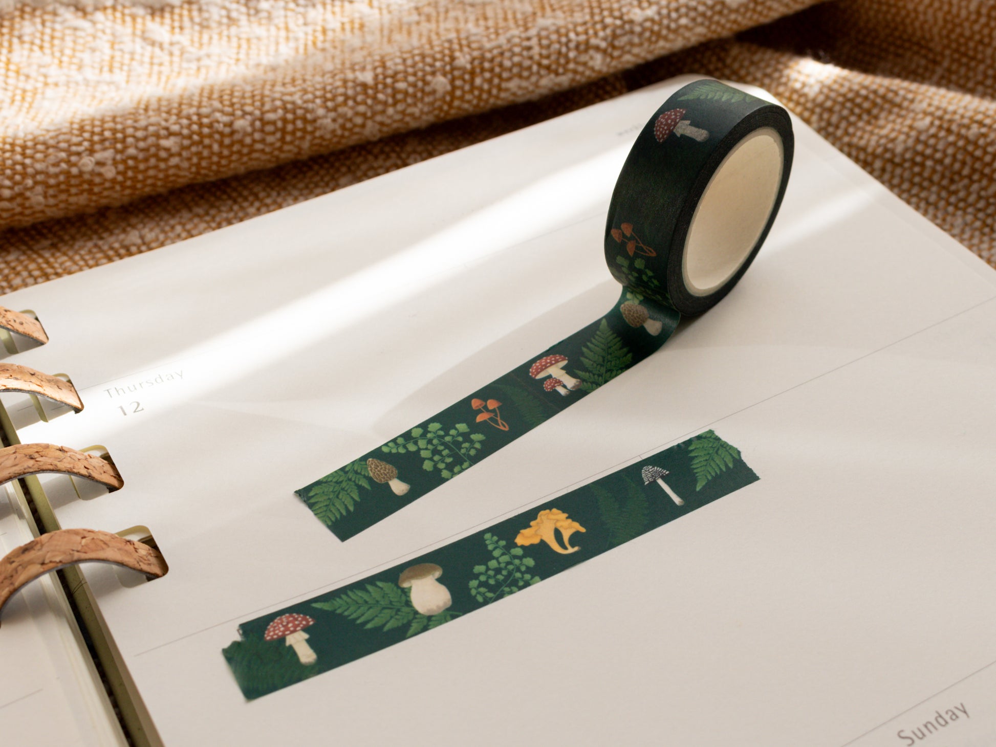 Mushroom Washi Tape - Close Up