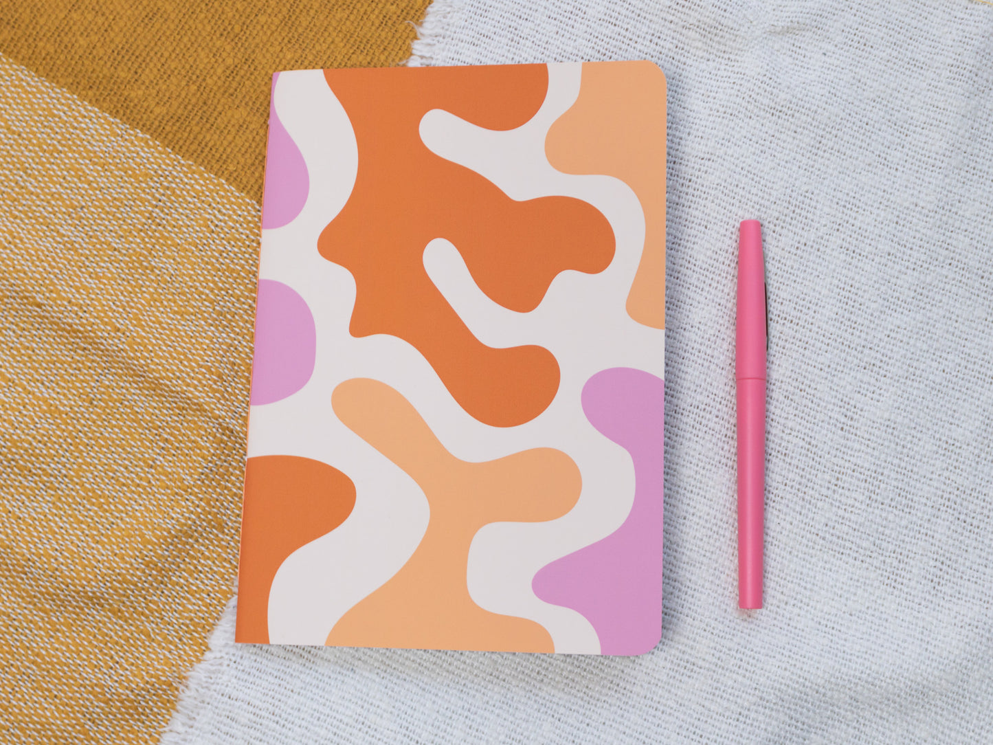 A5 Handmade Notebook with Abstract Design