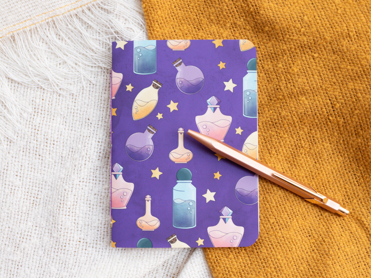 A6 Handmade Notebook with Magic Potion Design