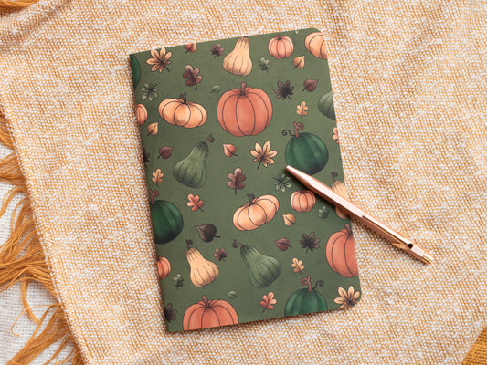 A5 Handmade Notebook with Pumpkin Design